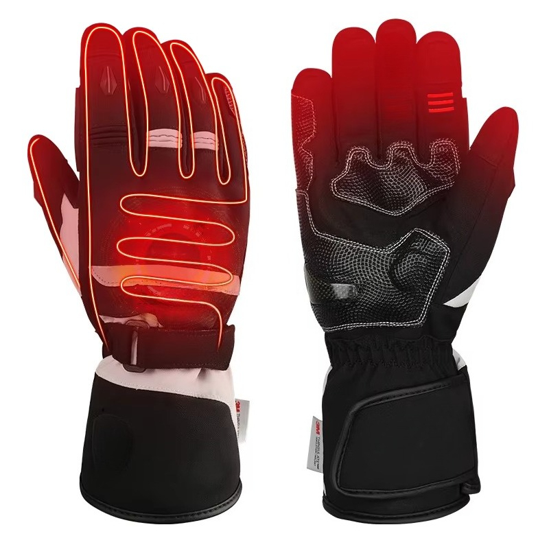 Heated Gloves Electric - Verwarmde wintermotorhandschoenen met touchscreen, oplaadbaar, elektrisch