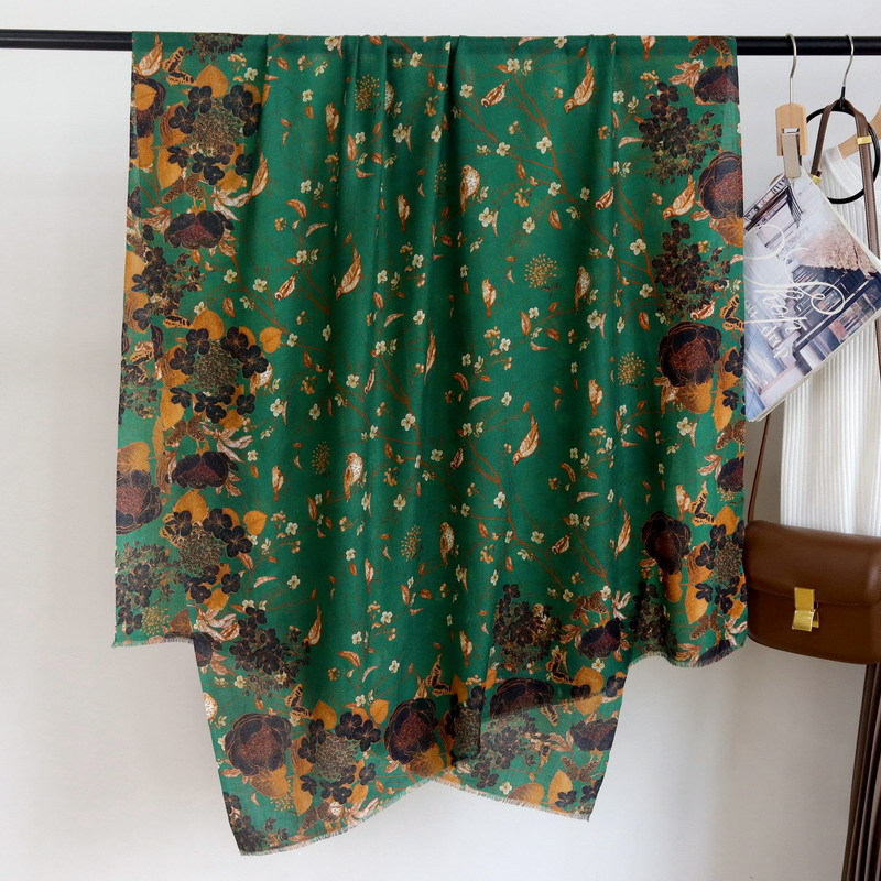 Winter Clothing Hong Kong - Lange Groene Kasjmier Sjaals Luxe Designers