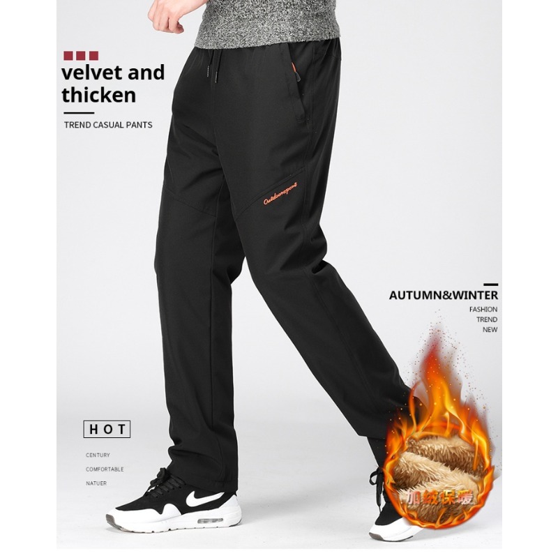 Winter Clothing Hiking - Winterwandelbroek Heren Fluwelen Fleece Dikker Warme