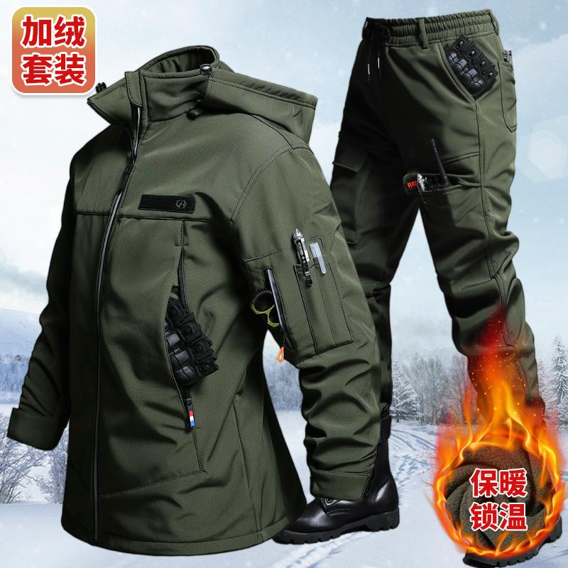Winter Clothing Hiking - Herfst en winter fluwelen waterdichte tactische