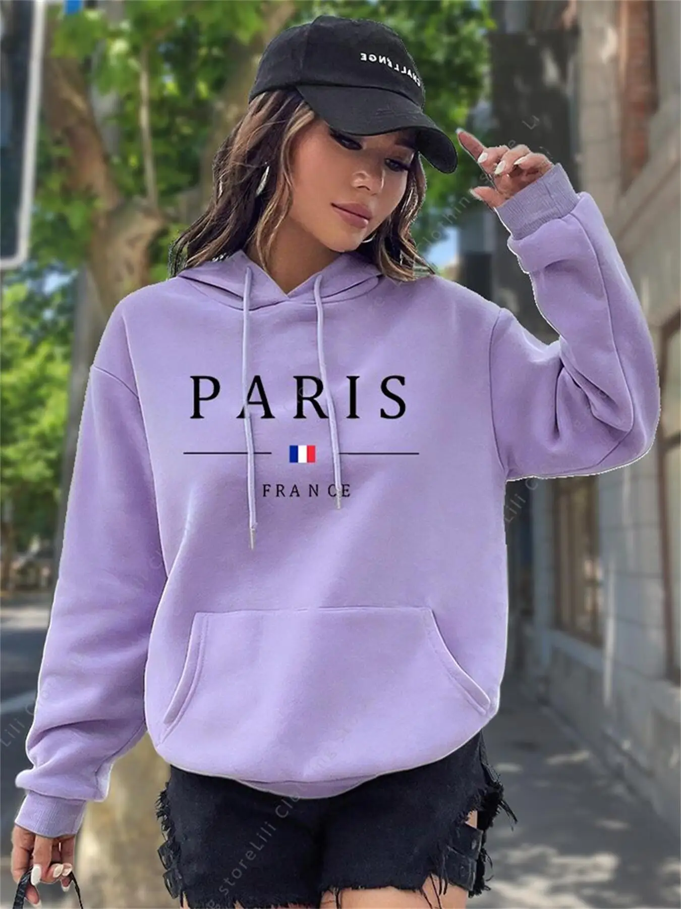 PARIS Grafische Letter Hoodies - Winter Clothing Drawing recensie en prijs