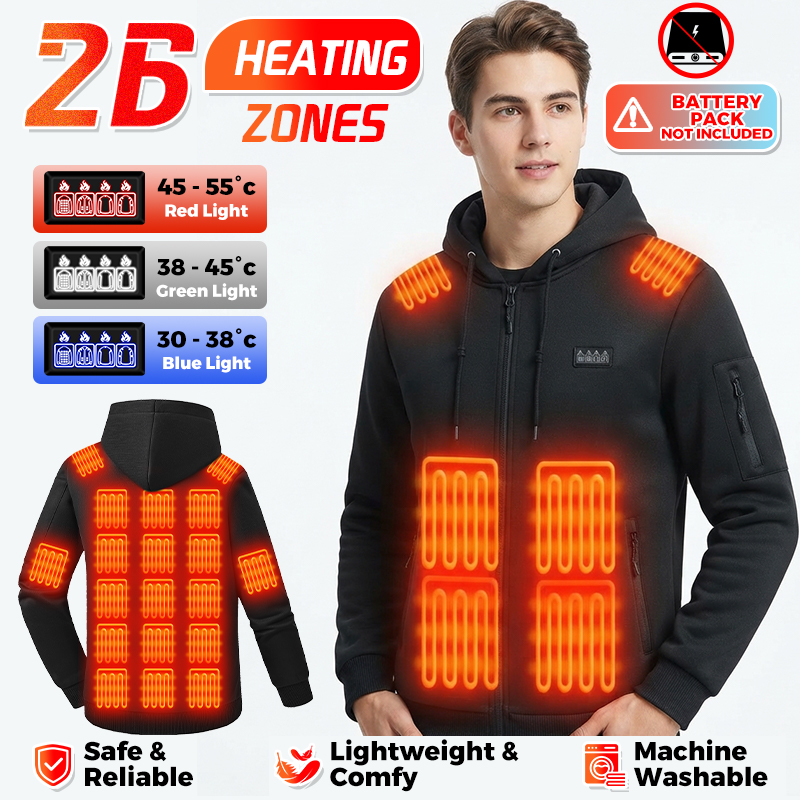 Verwarmde hoodie met 26 zones, - Winter Clothing Hiking recensie en prijs