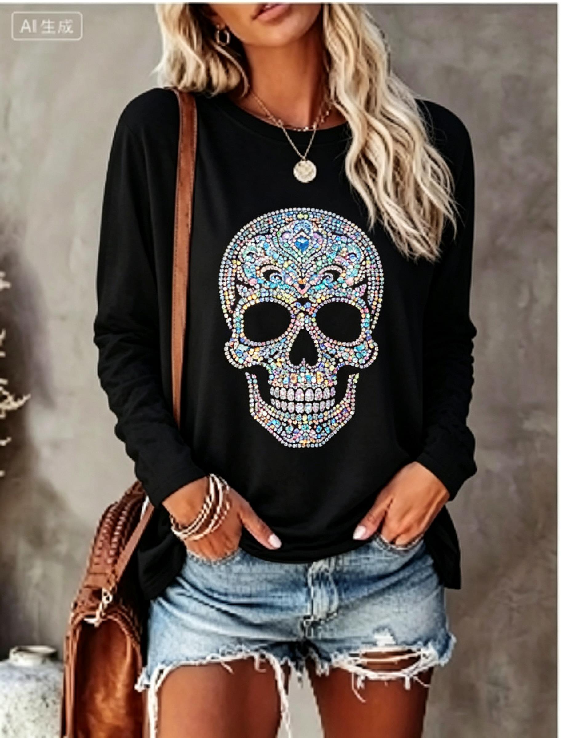 Dames T-shirt met lange mouwen - Winter Clothing For Women recensie en prijs