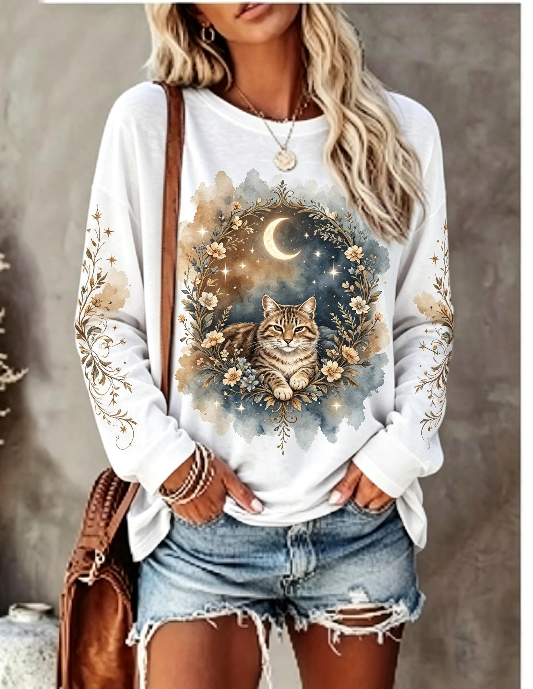 Dames T-shirt met lange mouwen - Winter Clothing For Women recensie en prijs
